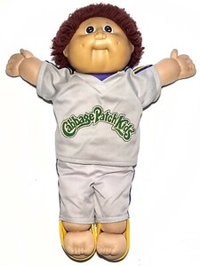 Vtg-Cabbage-Patch-Kids-Boy-1985-Coleco-Red-Fuzzies-16-5-034-Head-Mold-2-Outfit