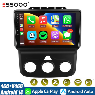 For 2014-2018 Dodge Ram 1500 2500 3500 Android 14 Carplay Car Stereo GPS Navi BT