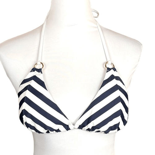 Rellecigia Navy And White Triangle Bikini Top, Size XL, NWOT - Picture 6 of 11