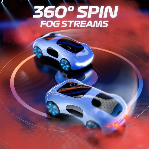 DEERC Sci-fi Remote Control Car, Toy RC Car W/Dual Fog Streams LED Lights Sound - Picture 5 of 6