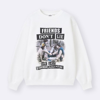 GU Stranger Things Heavyweight Sweat Pullover Crewneck Sweatshirt Japan Limited