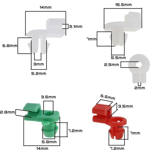 Quick Fix Solutions Door Lock Rod Clip Plastic Fasteners Performance ...