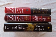 FOUR Daniel Silva signed 1st Ed HC/DJ books Spies, Order, Other  Woman, Assassin