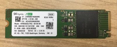 SK hynix HFM256GDJTNG-8310A - 256GB M.2 2280 NVMe PCIe SSD - 95% Health