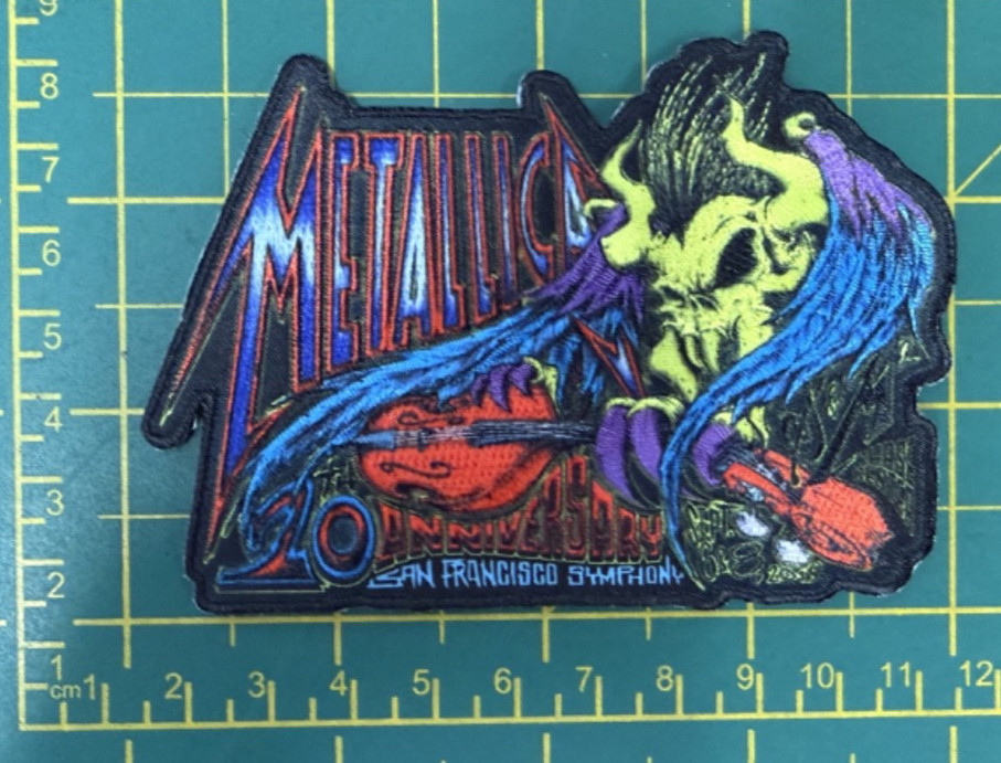 Metallica S & M Filmore Woven Sew Or Iron On Patch Officially Licensed