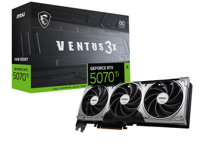 MSI G507T16V3C RTX 5070 Ti 16GB Ventus 3X OC Graphics Card for