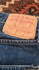 60s Levi's 501 BIG E S-type Original Vintage 501XX V-stitch Long R Dark Navy