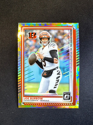 2025 Donruss Optic Joe Burrow Flex Emoji Prizm #1 Cincinnati Bengals #d 179/199