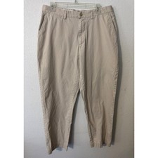 Polo Ralph Lauren Mens Classic Fit Chino Pants Beige Cotton Flat Front