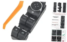 BB5T14540BGW Master Power Window Switch Driver Side Compatible with Explorer