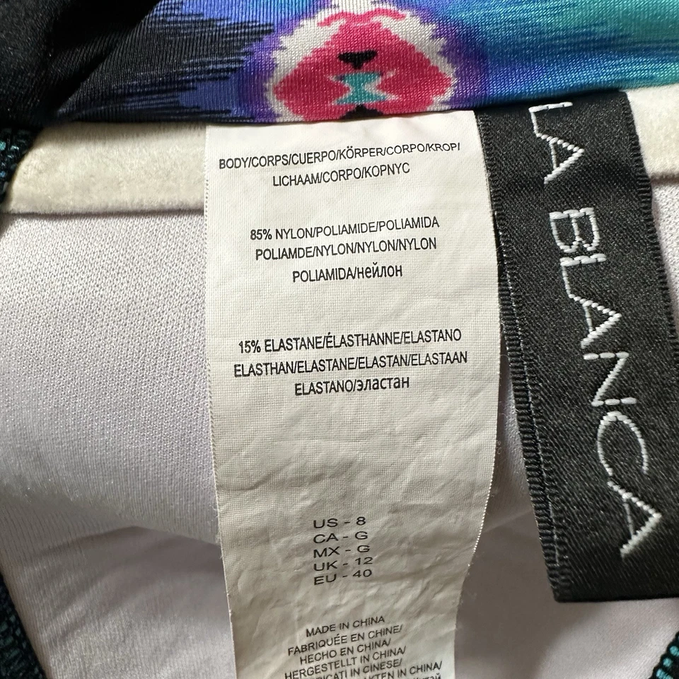 Бикини женские La Blanca Sanbar Bandeau складывающиеся сверху снизу два предмета 12 черные - Изображение 4 из 4