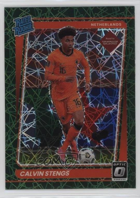 2021 Panini Donruss Road to Qatar Optic Green Velocity Prizm Calvin Stengs 18ia