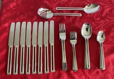 Stainless flatware mixed lot of 41 pieces unbranded EUC
