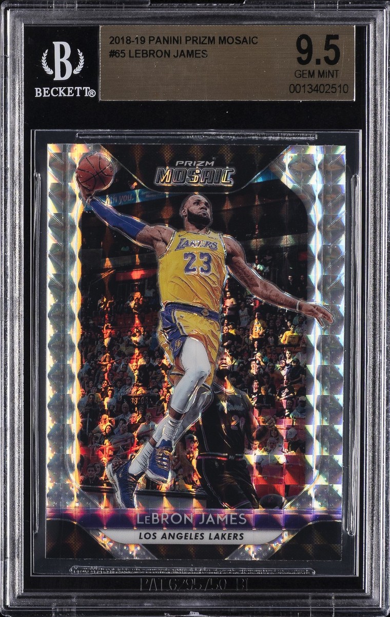 2018 PANINI PRIZM MOSAIC #65 LEBRON JAMES BGS 9.5 | eBay