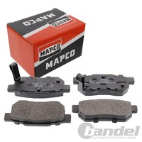 Mapco BremsbelÄGe Satz Hinten Passend FüR Honda Accord City Civic Concerto CRX P