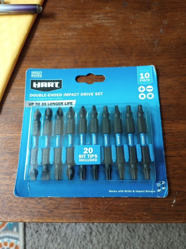 Hart 10 Pc Double Ended Impact Driver Set