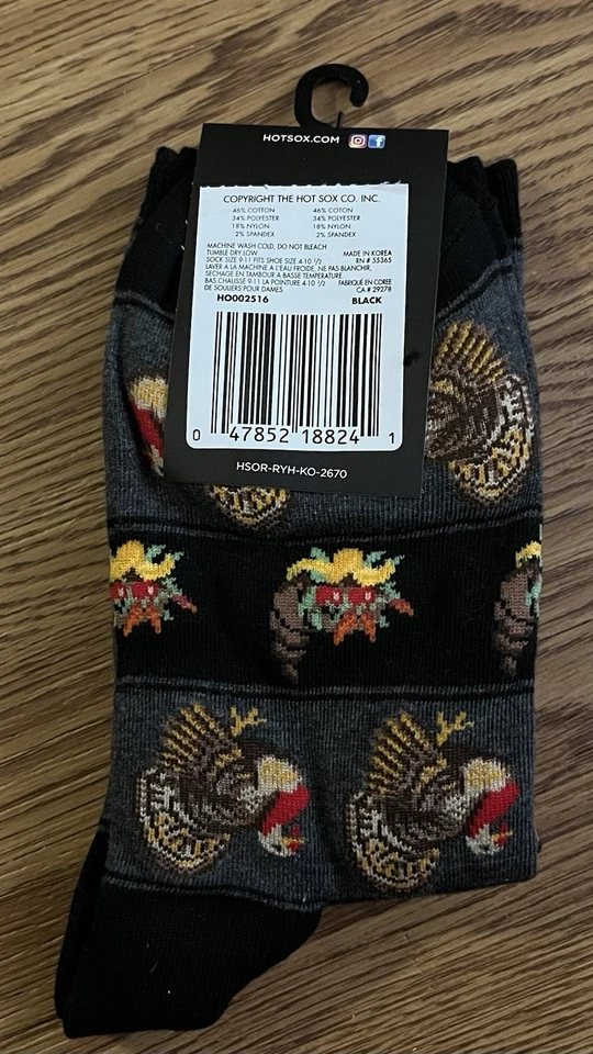 Turkey Day Thanksgiving Crew Socks - Image 2 of 4