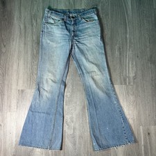 Vintage 1970  s Levi  s Women  s Bell Bottoms 33W x 34L SEE PICS Hole On Backside