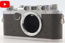 ⏯ [Near MINT] Leica IIF Leitz Black Dial Rangefinder Film Camera Body From...