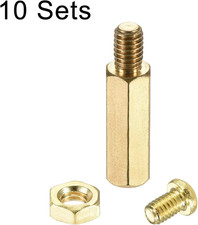 M4 Hex Brass Standoff Spacer 17mm+6mm Male-Female Threaded Pillar Screw Nut K...