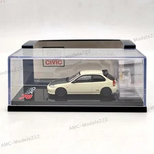 1/64 Hobby Japan Civic TYPE R (EK9) With Engine Display Model HJ642016EW White