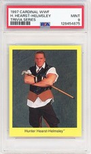1997 -TRIPLE H- PSA 9 WWF Cardinal Trivia Rookie Wrestling Card - HUNTER HEARST