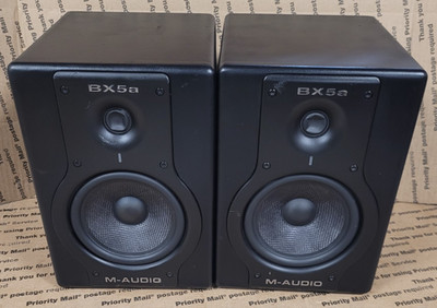 (PAIR!) M-Audio Studiophile BX5a Deluxe Studio Monitor Speakers (TESTED)