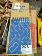 SQUARE D QOM2E2200NRB Outdoor Circuit Box Enclosure W/ Breaker QO 2-Pole 200 Amp