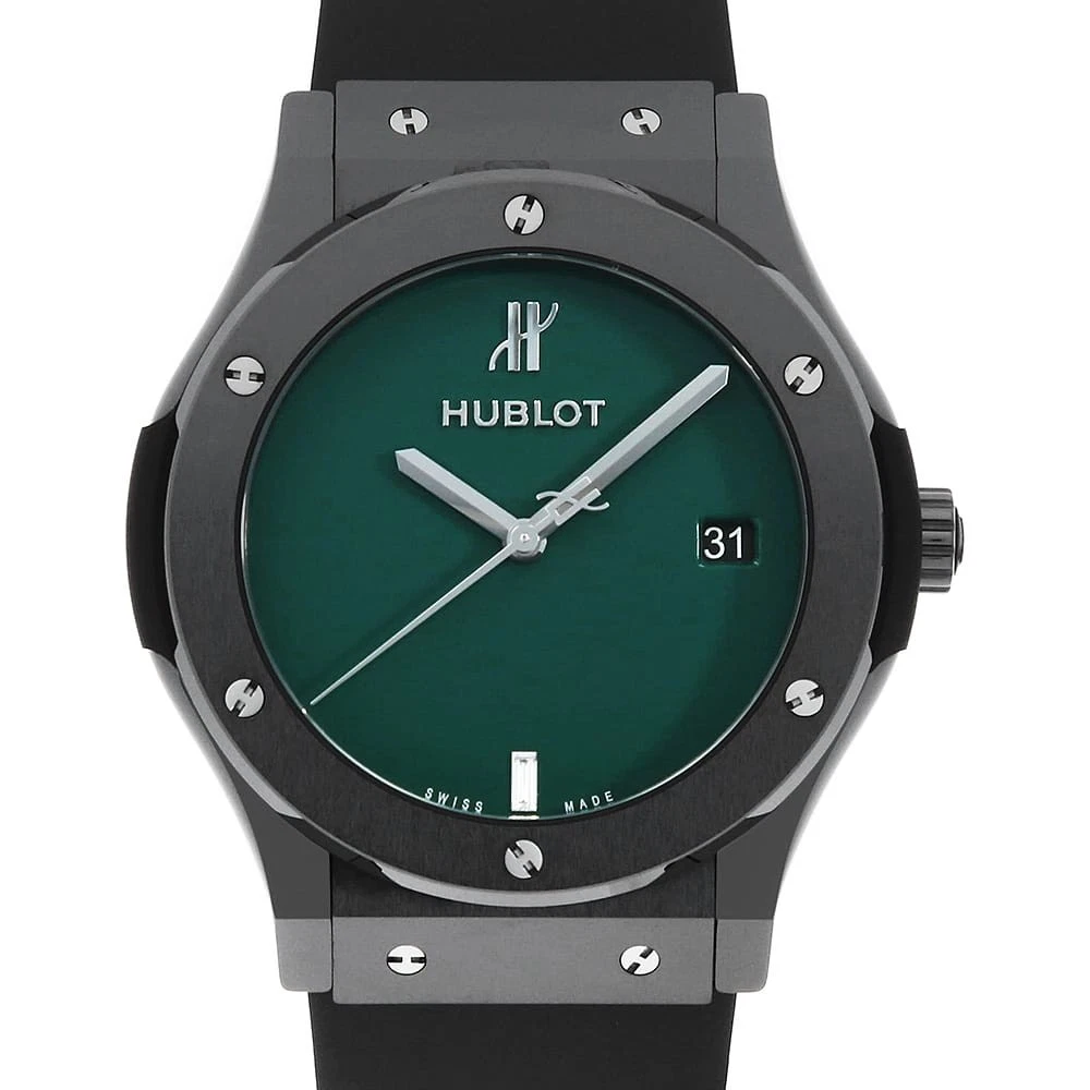 Hublot — HUBLOT Classic Fusion Black Ceramic British Green YOSHIDA Special Model Limi...