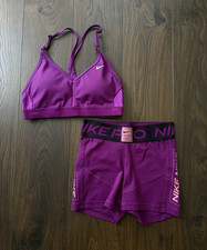 Nike Pro Dri-FIT Purple Set