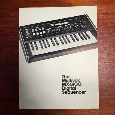 VINTAGE MULTIVOX MX-8100 DIGITAL SEQUENCER INFORMATIONAL BROCHURE
