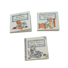 American Girl Bitty Baby Bitty Board Book Lot Bitty Kitty Bitty Bear 3 Ct