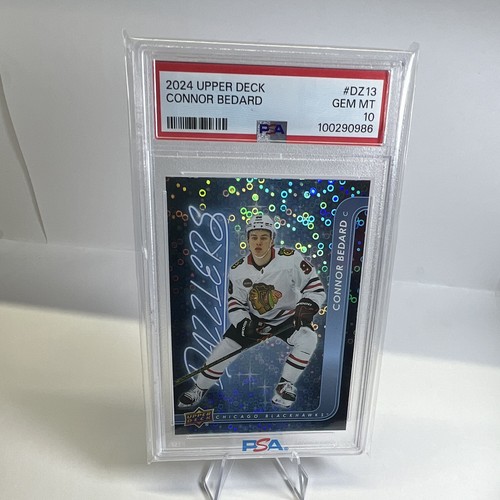 Upper Deck 2024-25 Series 1 Dazzlers Connor Bedard Blackhawks DZ-13 PSA 10
