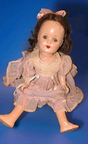 Effanbee Anne Shirley? All Composition Puppe 20 Zoll antik 1930-40er Jahre goldene Augen - Bild 1 von 9