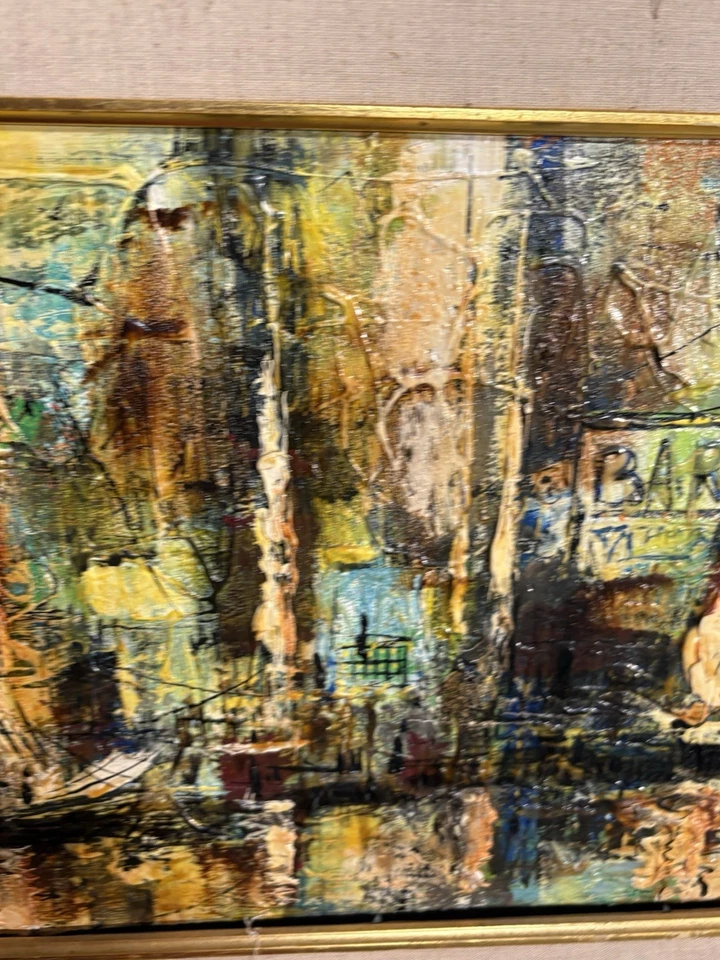 Pintura al óleo Danny Garcia 1969 firmada original Foto 4 de 4