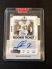 2021 Panini Contenders Malcolm Koonce RC Auto Raiders Sealed🔥#184￼