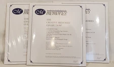 Creative Memories 12 x 12 PROTECTORS CM-12B & CM-12 Lot 3 Packs 15 Sht/30 Pages
