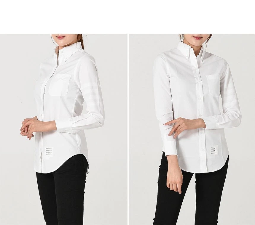 Thom Browne Camicia da donna diagonale (bianco) 60273465