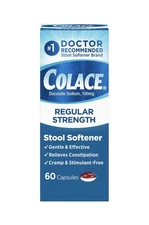 Colace Regular Strength Stool Softener - 100 mg 60 Capsules