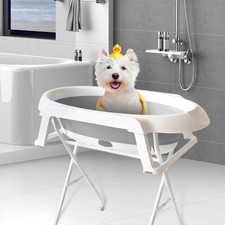 Portable Dog Washing Station - 34 Inch Height Foldable Dog Bath Tub for Pet
