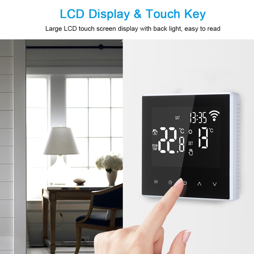 Wi-Fi Smart Thermostat Digital Temperature Controller APP Control Weekly Circula