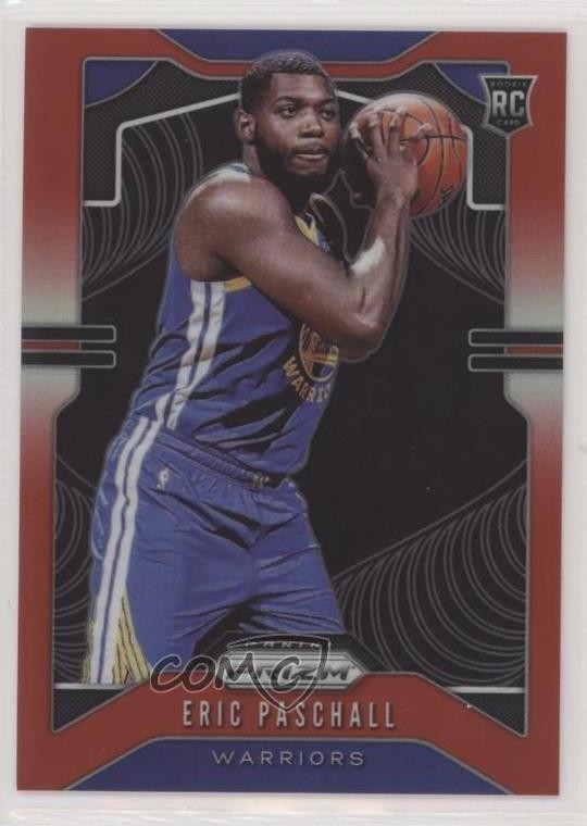 2019-20 Panini Prizm Rookie Red Prizm 195/299 Eric Paschall #279 2pv