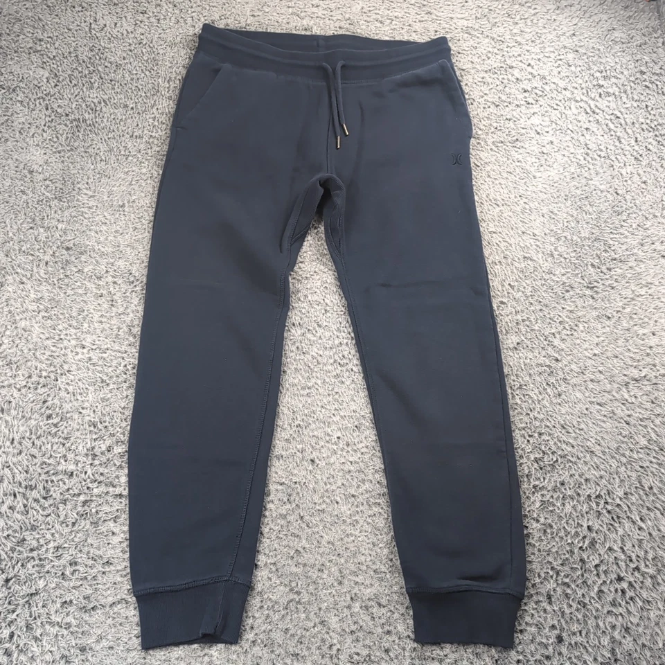 Pantalones deportivos Hurley para hombre azules medianos ocio cónicos Normcore tareas de gimnasio Foto 3 de 4