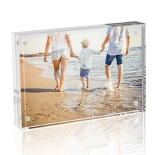 Picture Frame, 8x10 Acrylic Photo Frames Horizontal Magnet Double Sided Photo...