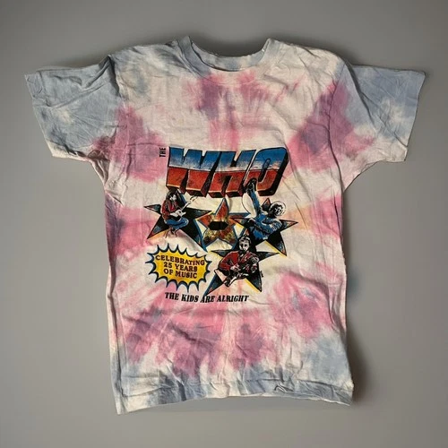 80s The Who 25th Anniversary Tour T Shirt Kids Are Alrig 1980s vintage concert t-shirt, vintage, single stitch, B+ condition