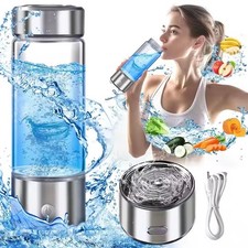 Hydrogen Rich Alkaline Water Ionizer Generator Bottle Cup Portable Mug 420ml USB