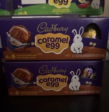 Cadbury Caramel Eggs Milk Chocolate 2-Boxes 4.8 oz Each 8 Eggs Easter 07/2026