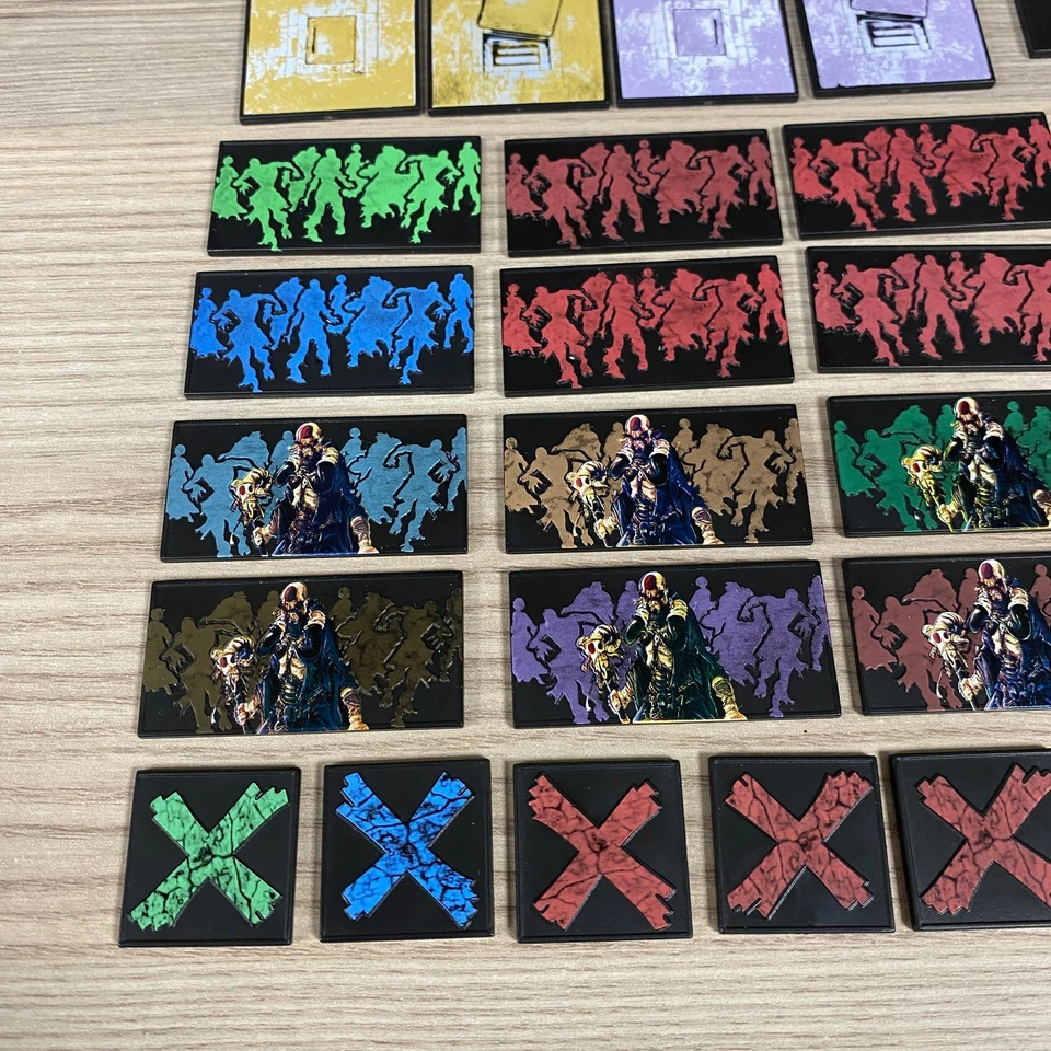 BLACK PLAGUE ZOMBICIDE PLASTIC TOKEN SET BOARD GAME ACCESSORY MARKERS HORROR - Image 3 of 4