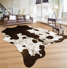 Cowhide faux cowhide rugs: Cow print rugs for living room and bedroom 5 X 6 Ft