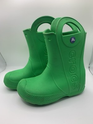 Crocs Handle It Gummistiefel Regenstiefel C12 grasgrün gebraucht